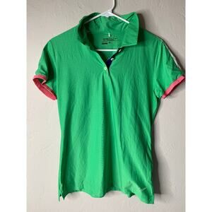 Nike Golf Dri-Fit Tour Performance Polo Women’s Medium Green Pink